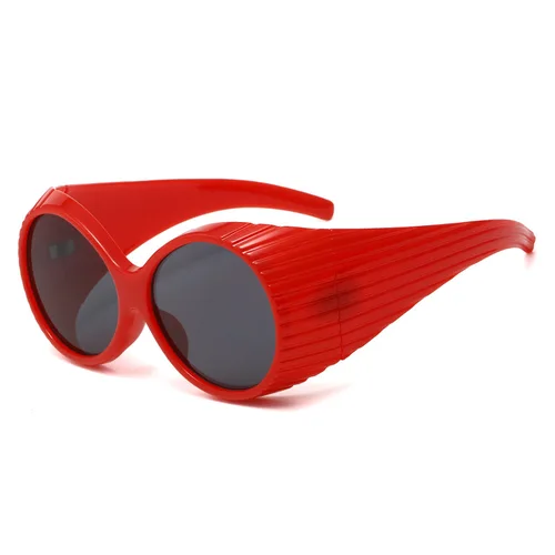 Imagen 2 del producto Gafas de sol Punk para hombre y mujer, lentes de sol Unisex de marca de lujo, estilo Hip Hop Y2K, UV400, 2000