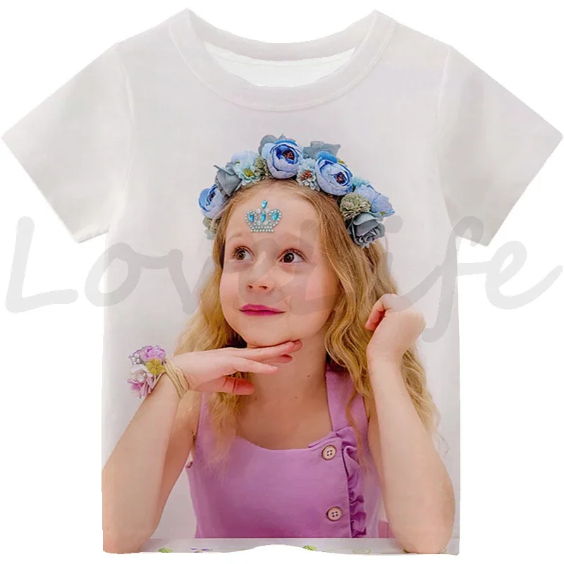 الصيف الاطفال مثل Nastya تي شيرت الفتيات لطيف تي شيرت س الرقبة قصيرة الأكمام Camiseta طفل مضحك التي شيرت ملابس الأطفال بلايز
