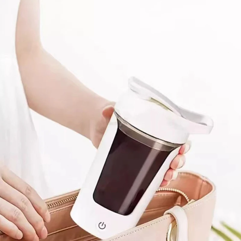 New Transparent Glass Automatic Mixing Cup Electric High-end Coffee Meal Nutrition Charge Lazy Shake Cup