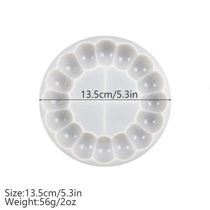 Round Bubble Coaster Silicone Molds For DIY Epoxy Jewelry Storage Tray, Plastic Tray  Cup Pad Injection Resin Mold