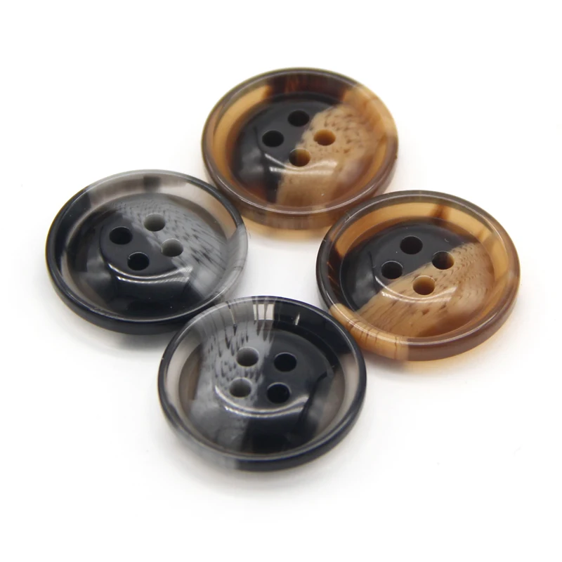 HENGC 30mm Resin Imitation Horn Coat Buttons For Clothing Windbreaker Sweaters Handmade DIY Crafts Sewing Accessories Wholesale