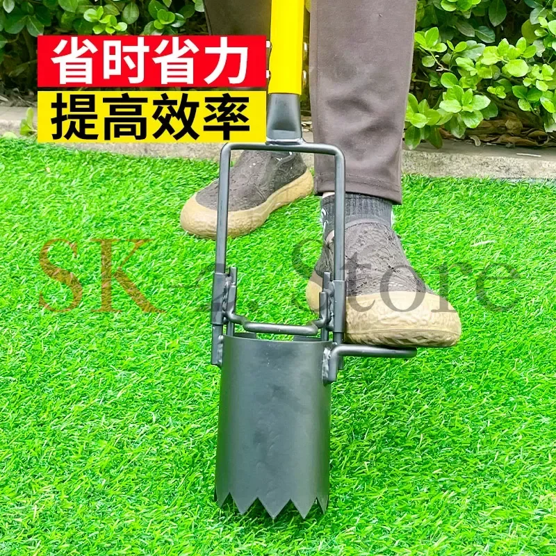 Bulb Planter, Lawn Transplanter, Manual Seedling Digger transplanter, transPlanter Seeding Tool