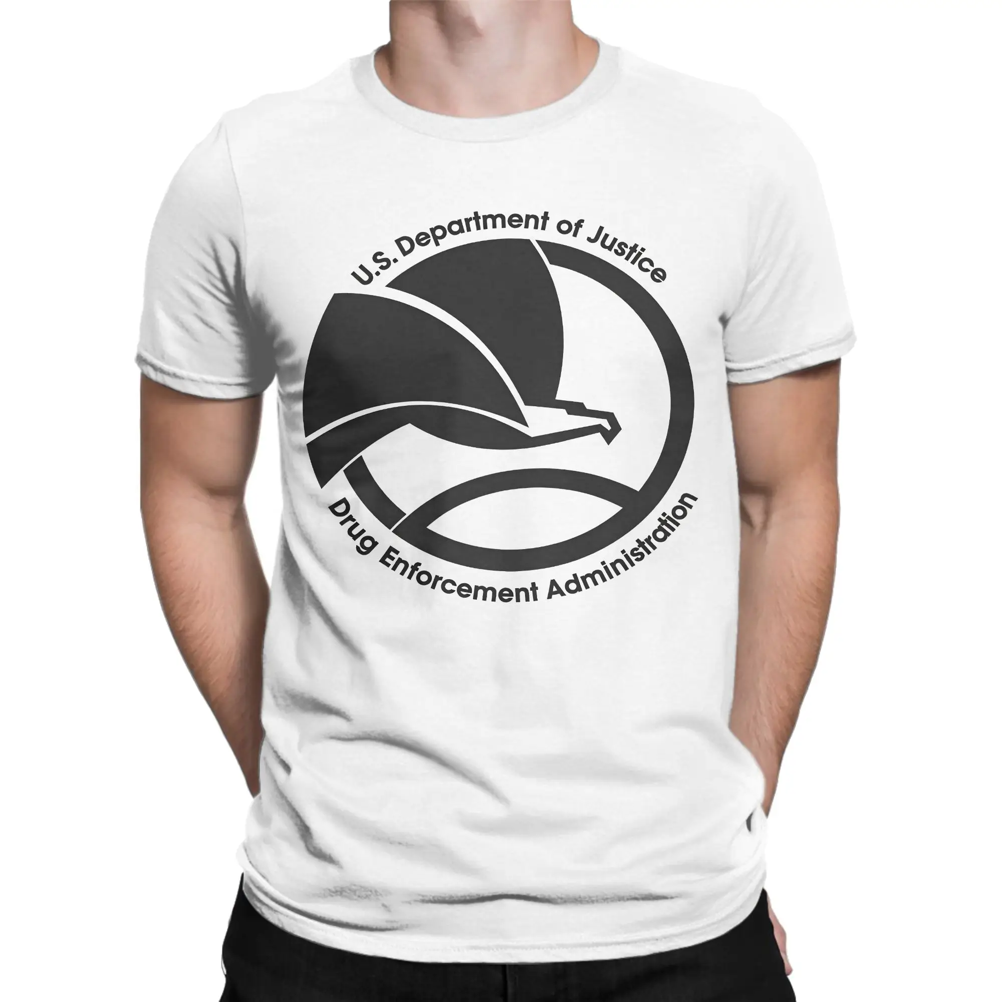 DEA US Federal Interdiction Agency T-Shirt T-Shirts Men Pure Cotton Breathable Oversized Clothing Short Sleeve Aesthetic Tshirt
