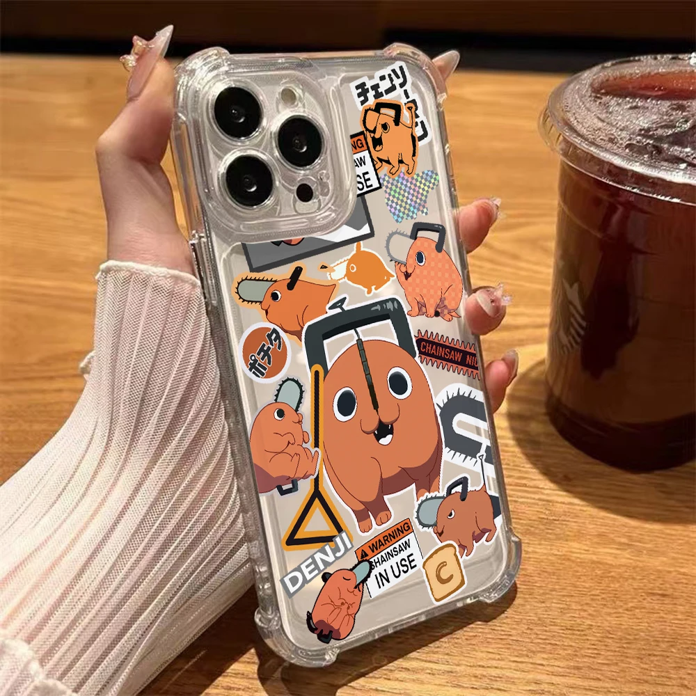 Chainsaw Man Denji Pochita Phone Case for Samsung Galaxy S25 S24 S23 S22 S21 S20 FE Ultra Plus 5G Note 20 10 Pro Soft Thin Cover - náhled 4