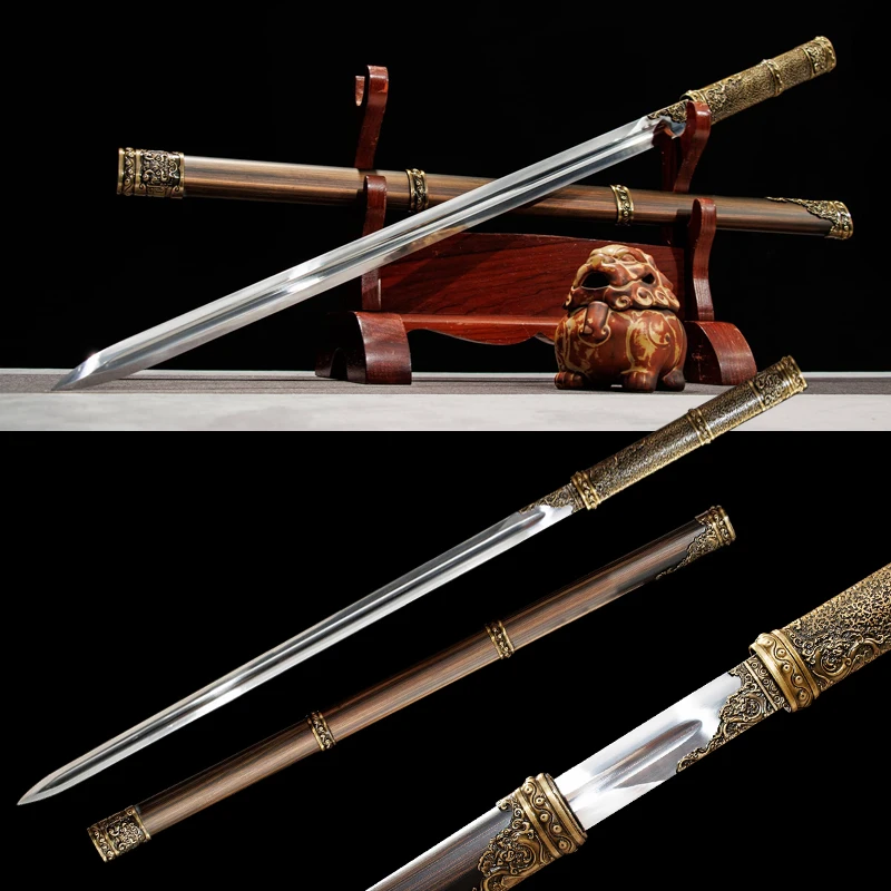 Trainning Use Chinese Sword,Laito Traditonal Craft Swords,High Manganese Steel,Iron Sheath, Home Decoration Non Sharp