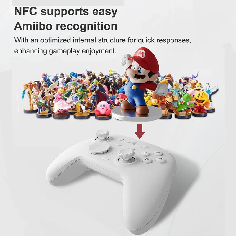 MABAPAD N1 HD /N1S 2.4G Controlador Bluetooth sem fio Gamepad com joysticks de efeito Hall para Windows Nintendo Switch Android iOS