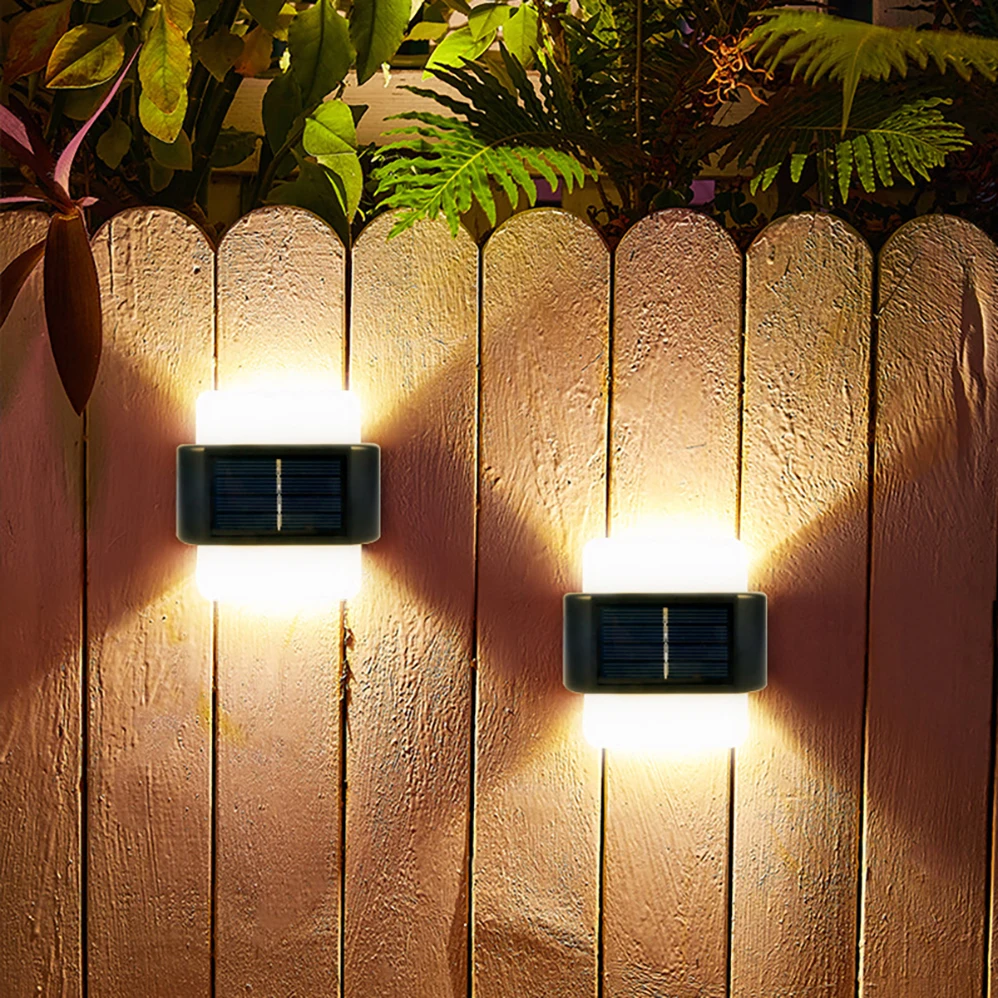 3PCS Kit LED Solar Wall Lamp 5W Outdoor Waterproof Safety LED Lighting Solar Charging Environment Protection EnergyConservation