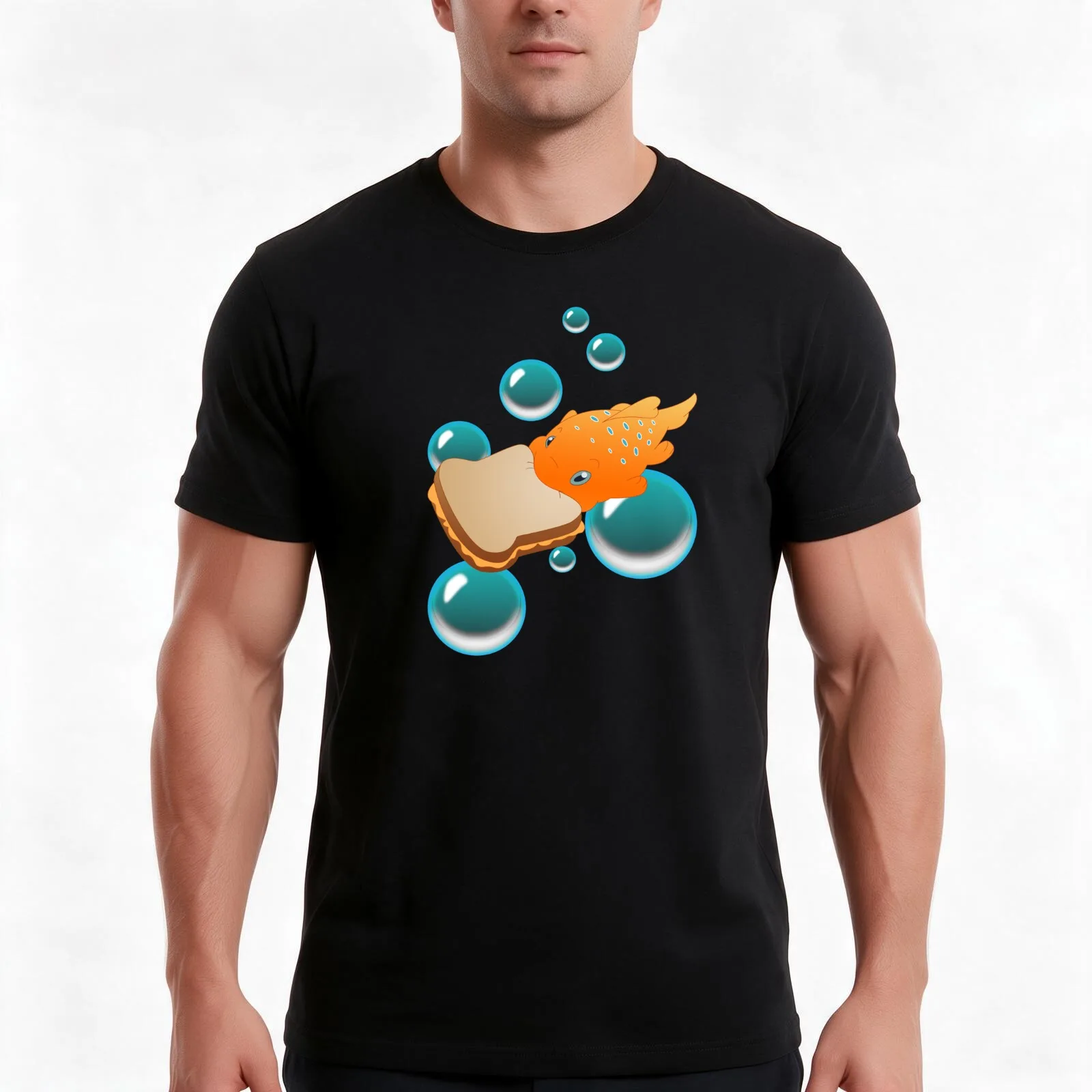 Pudge the Fish T-Shirt Summer Casual Cotton Tee Oversized Streetwear Tops Vintage Graphic Print Loose Fit Short Sleeve