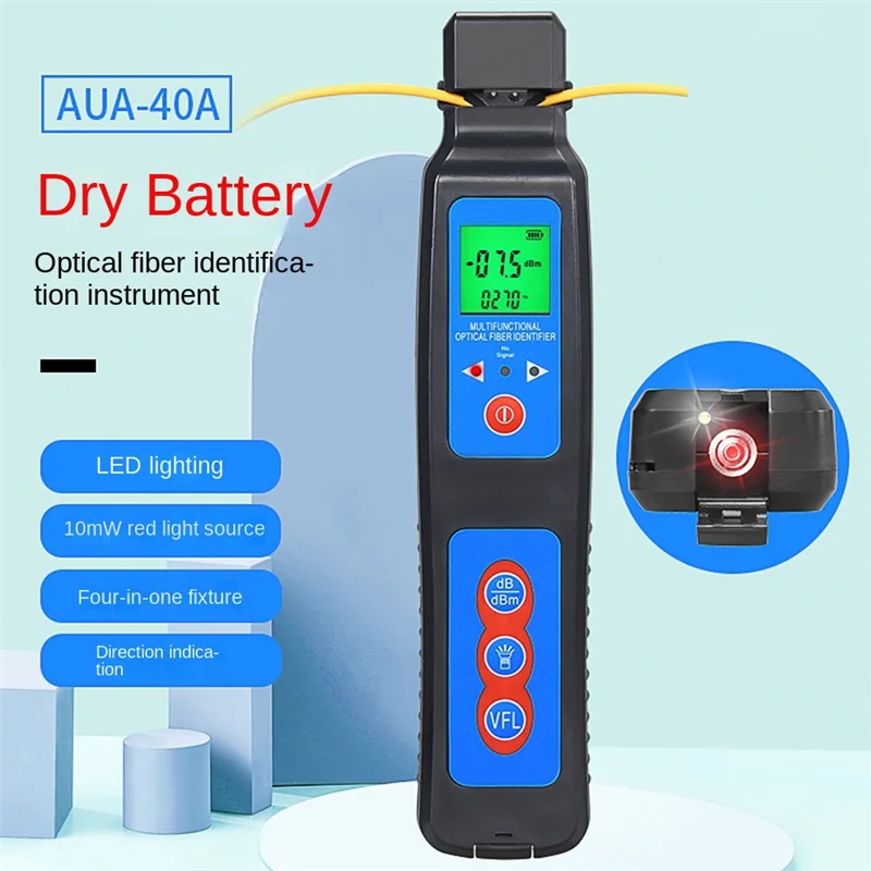

ATP5 -40A(Dry Cell)Optical Fiber Identifier + 10Mw VFL + LED Lighting, Live Fiber Identifier Detector