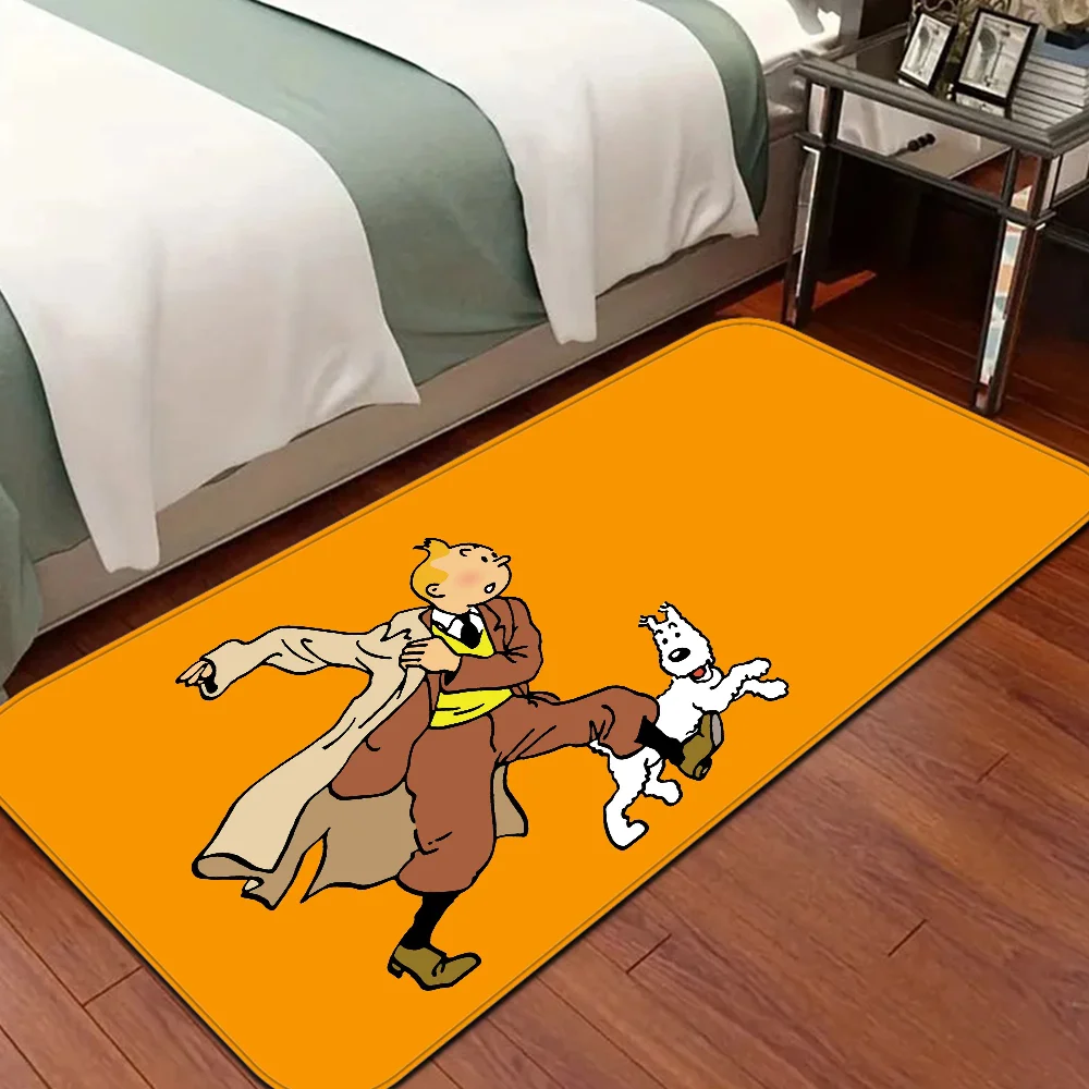 Tintins Room Mats Nordic Style Home Doormat Bathroom-Toilet Mats Bedroom Hotel Decor Mat