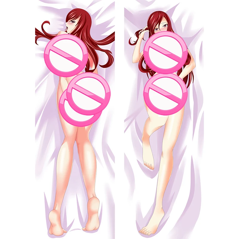 

60x180cm 2WAY/WT Anime Fairy Tail Dakimakura Cover Soft Cushion Home Bedding Peachskin Double-Side Printed Pillow Case