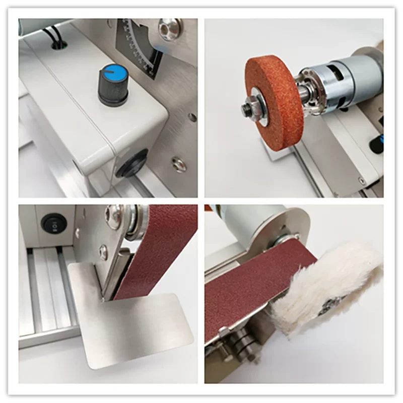 Nuovo affilatrice per smerigliatrice a nastro elettrica Rettificatrice per lucidatura fai-da-te 220V Strumento per molatura per rifilatura lama