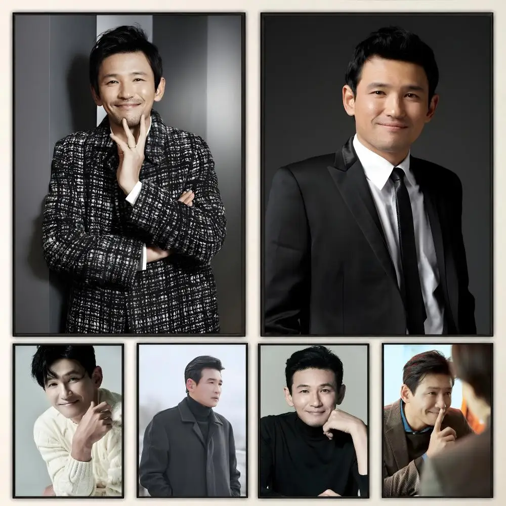 Hwang Jung-min Korean Actor Intense Cinematic Presence Poster Aesthetic Art Print for Bedroom & Living Room Decor, Unframed