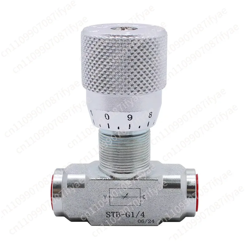 Two-way throttle valve, cylinder speed control valve, flow control valve engineering vehicle accessories, suitable for Europe