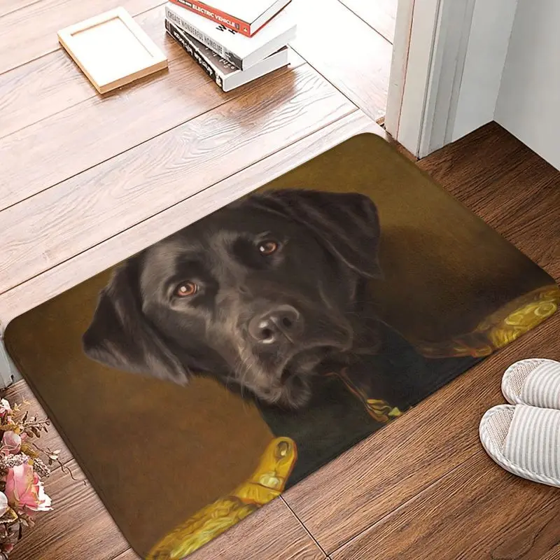 Personalized Labrador Portrait Mambo Doormat Mat Anti-Slip Regal Dog Pet Kitchen Bathroom Living Room Rug Carpet 40*60cm