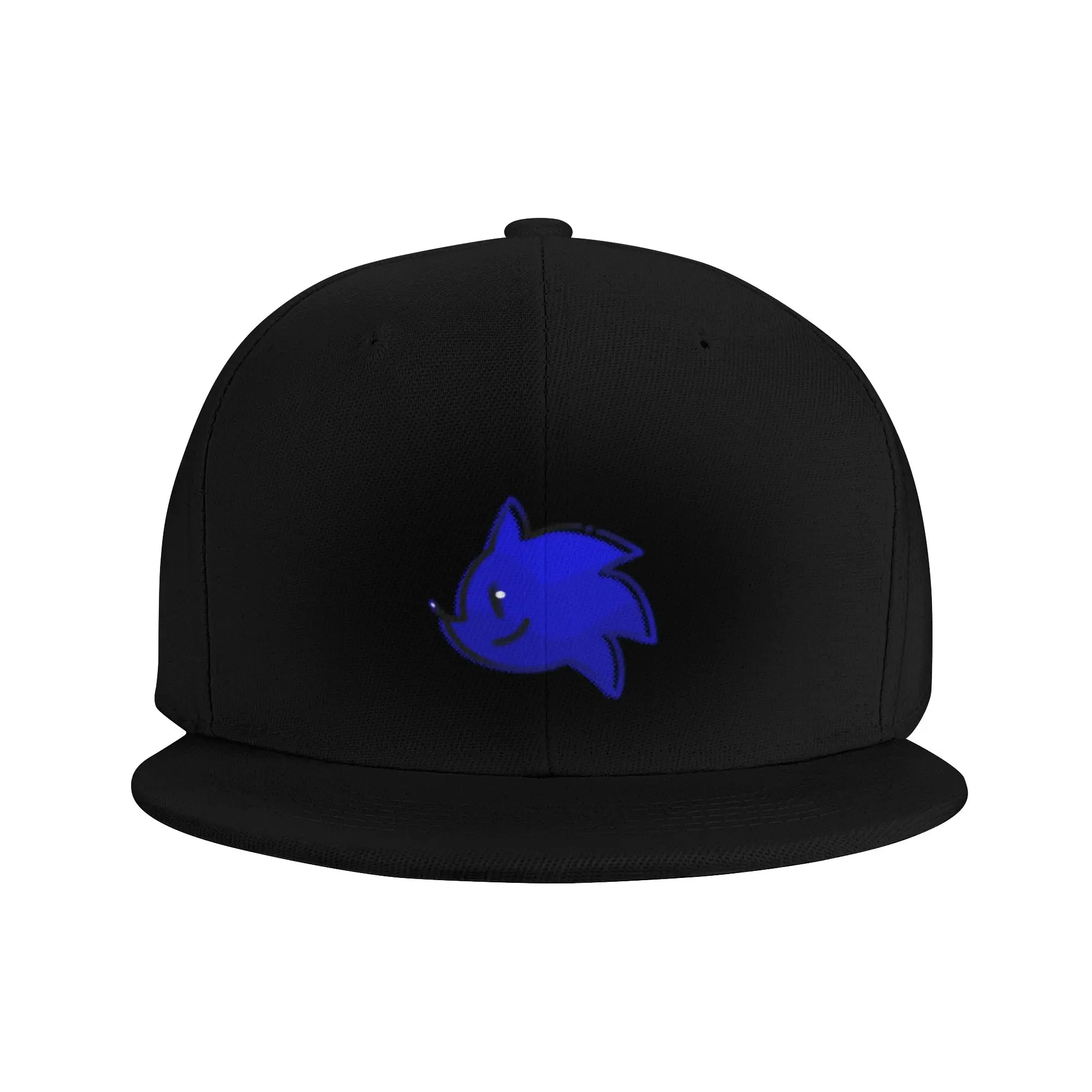 Fashion Blue Guy Flat Brim Sun Hat  Fine Workmanship Mesh Cap