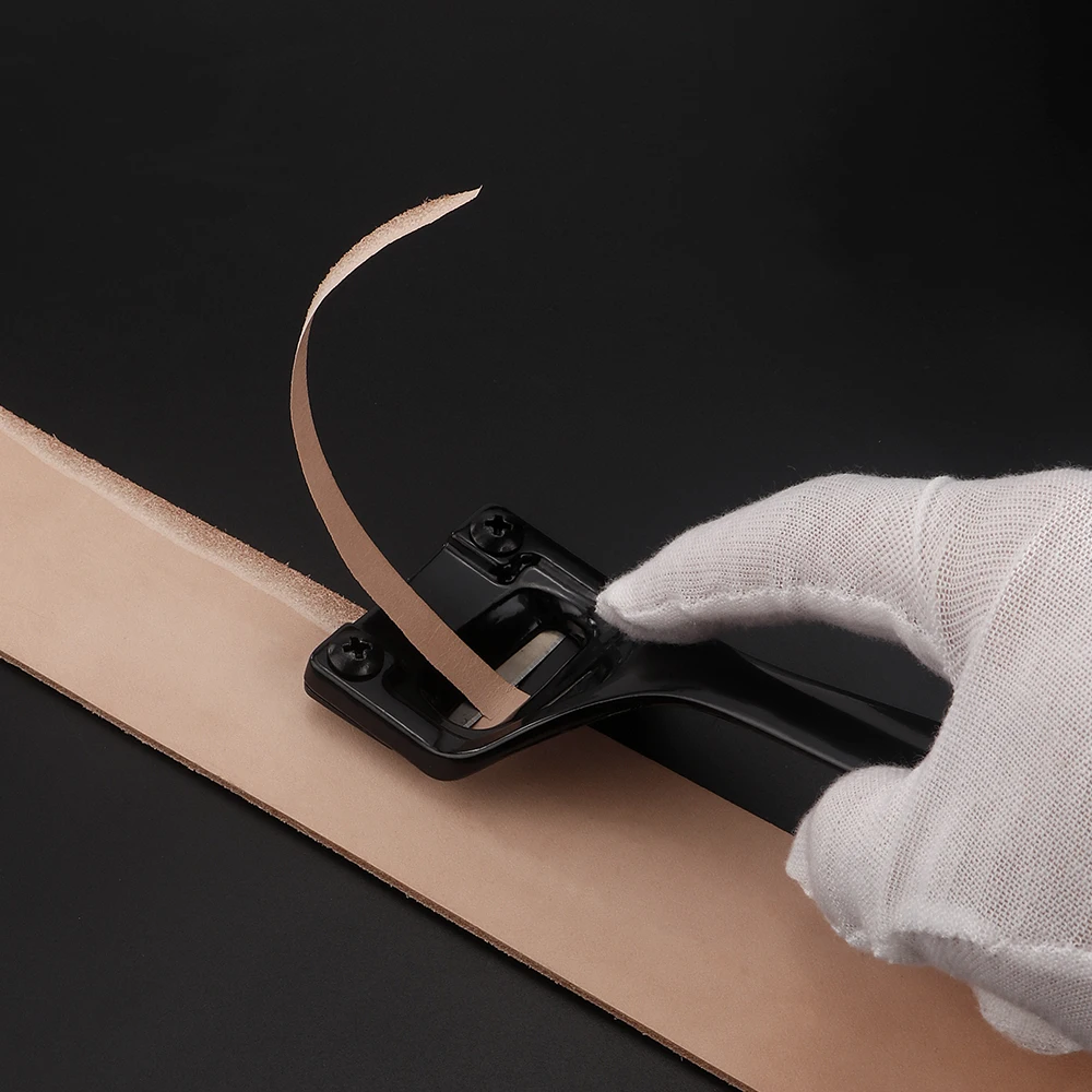 1Pcs Leather Thinning Knife Cutting Tools Practice Scraping Leather DIY Handmade Leather  Art Tools Choose Black Or Silver