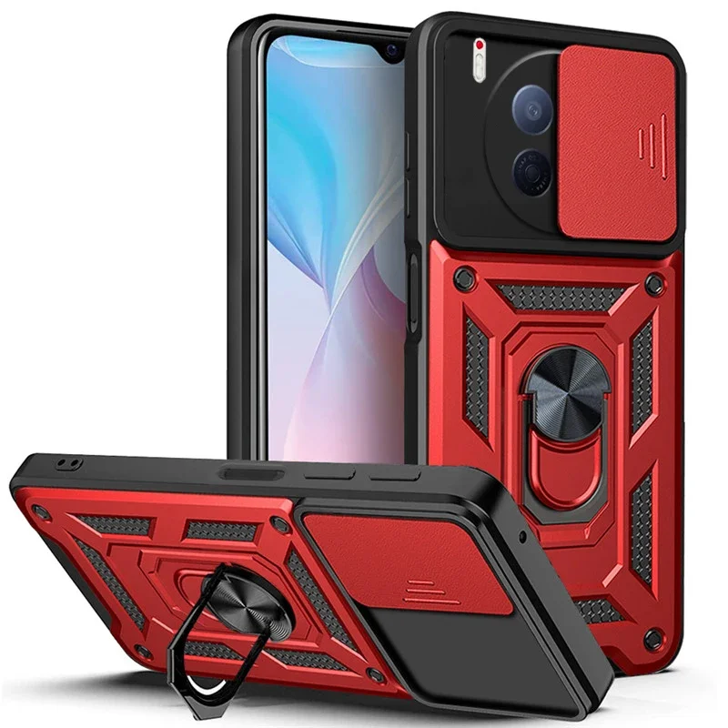 

For Tecno Camon 40 premier Slide Camera Lens Protector Armor Case For Tecno Camon 40 Pro 4G/5G Military Grade Bumpers Ring Cover