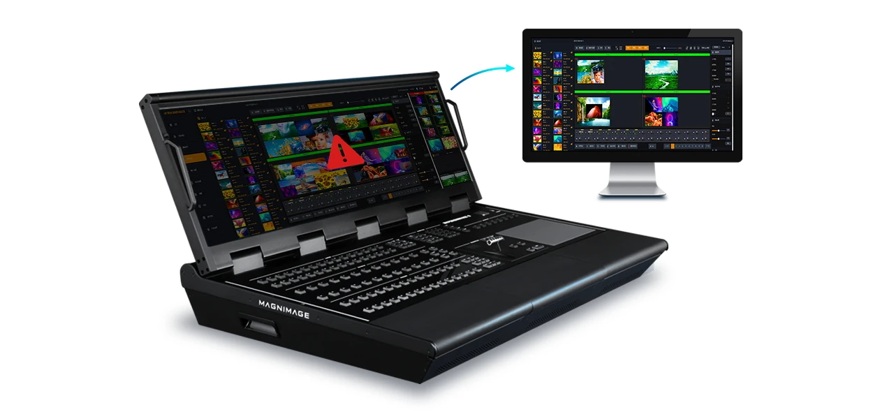 拡大鏡-イベントコンソールスイッチャー、MIG-H9およびMIG-V16、4k、フルカラーLEDディスプレイ、v16、h9を一緒に搭載