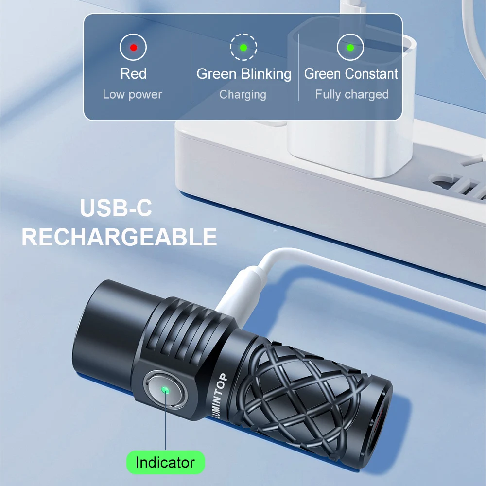 EDC LEP Flashlight Camping Lantern LED Lights 18350 Li-ion Powerful Rechargeable Lamp 700M Waterproof IPX8 Outdoor Tent Torch W3