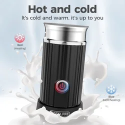 Cafelffe Cold/Hot milk frother electric coffee foam maker automatic Milk Warmer Cool Stirring Frothing Foamer Chocolate Mixer