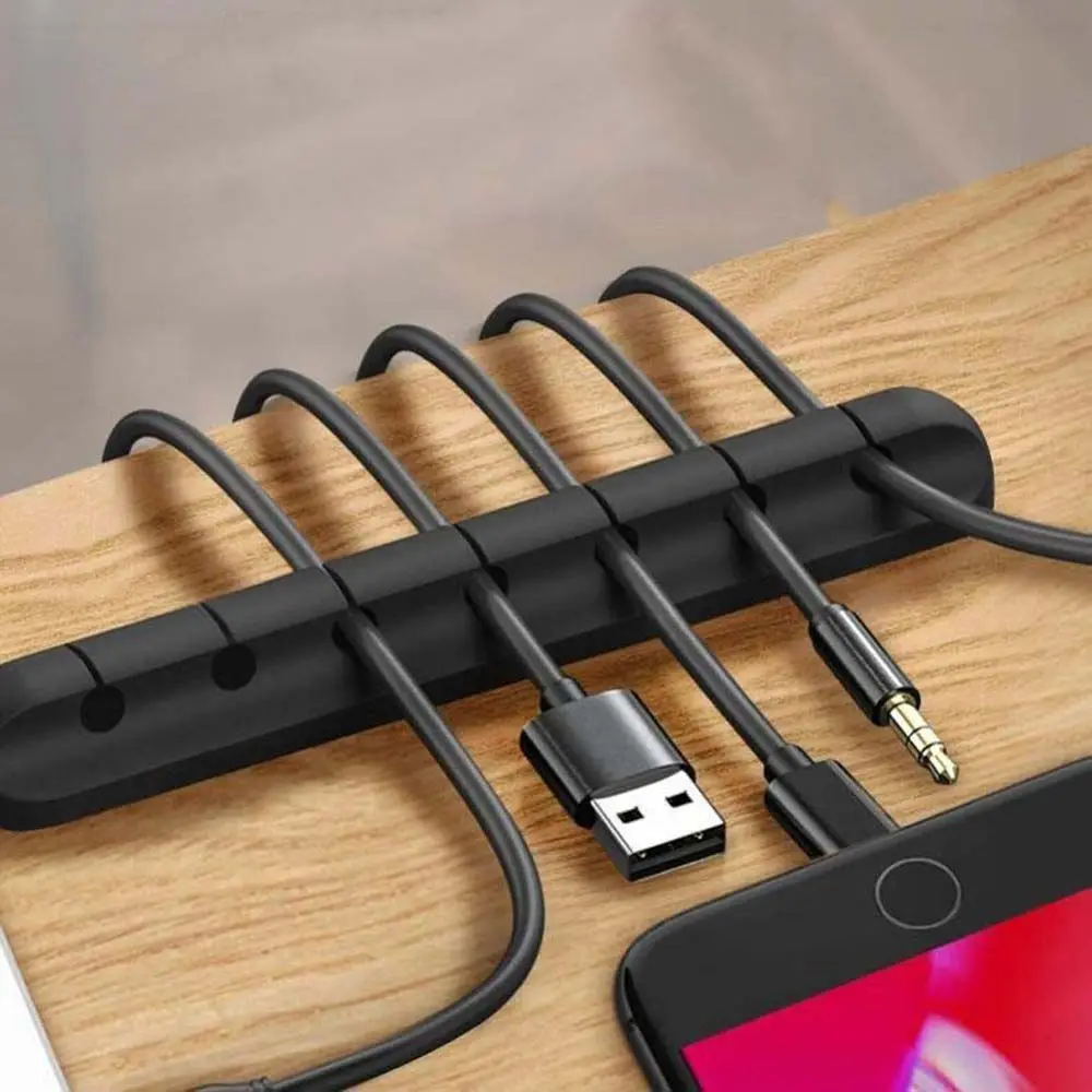 Desktop Cable Winder Cord Clip Wire Protector Car Accessories Cable Winder Desktop Organizer Cable Organizer Cable Holder