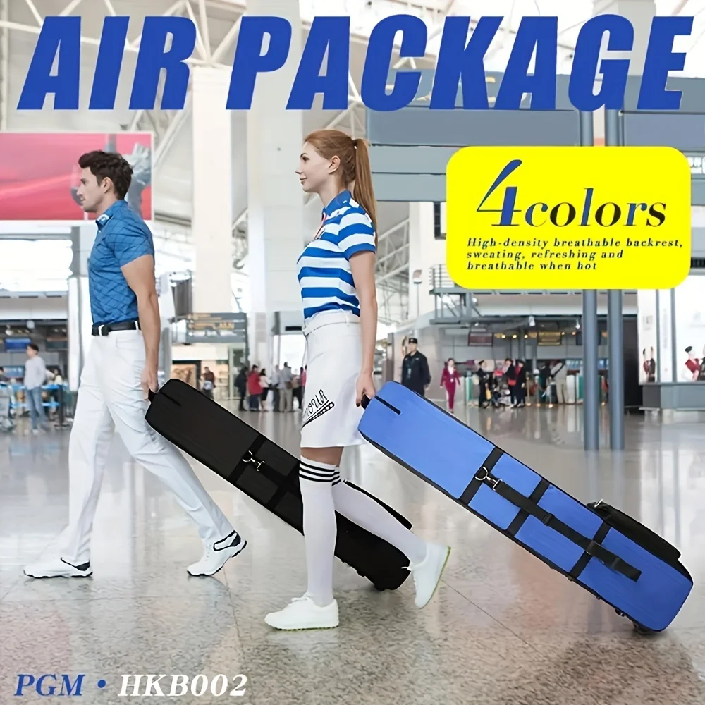 PGM Golf Aviation Bag, wheeled golf bag, travel bag, durable and wear-resistant golf club storage bag HKB002