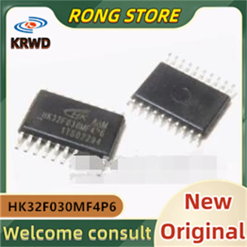 50 Stuks Hk32f030mf4p6 Nieuwe En Originele Chip Ic Hk32f030mf4p6 Hk32f030 Tssop20 8-Bit Mcu