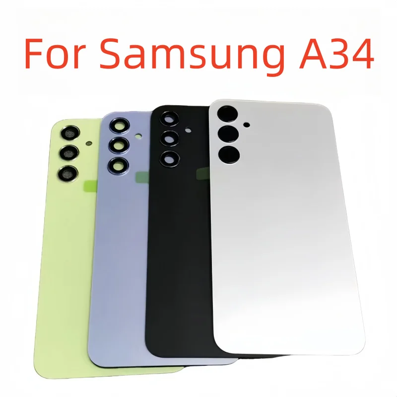 Battery Cover For Samsung Galaxy A34 SM-A346B SM-A346E SM-A346M SN-A3460 Back Cover Rear Housing Replacement