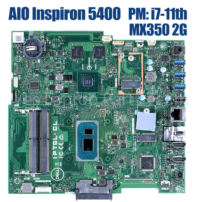 IPTGL-CL para la placa base del ordenador portátil DELL AIO Inspiron 5400 i3 i5 i7 11th Gen MX350 2G 064N3D 0VV4V0 100% placa base todo en uno probada