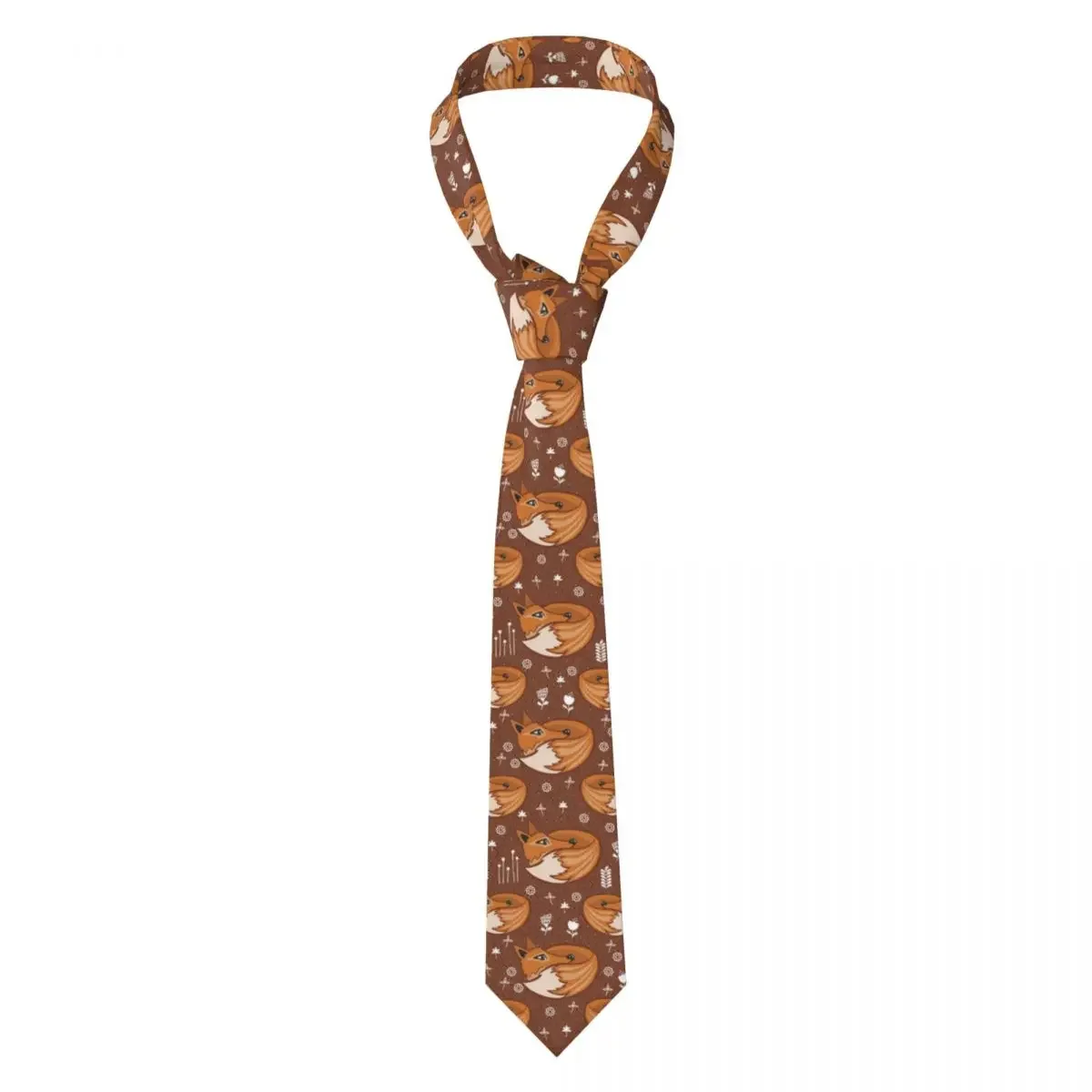 Casual Arrowhead Skinny Scandinavian Fox Necktie Slim Tie For Party Formal 