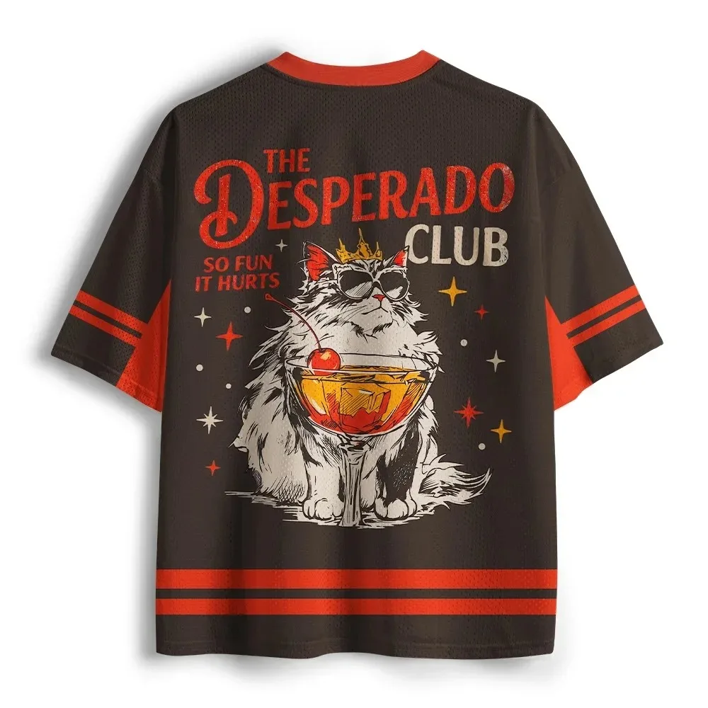 Katzen-Thema 3D-gedrucktes Herren-Sport-T-Shirt mit V-Ausschnitt Outdoor Street Casual Mode Schnelltrocknend und Atmungsaktiv Eltern-Kind-Kleidung – Detail 7