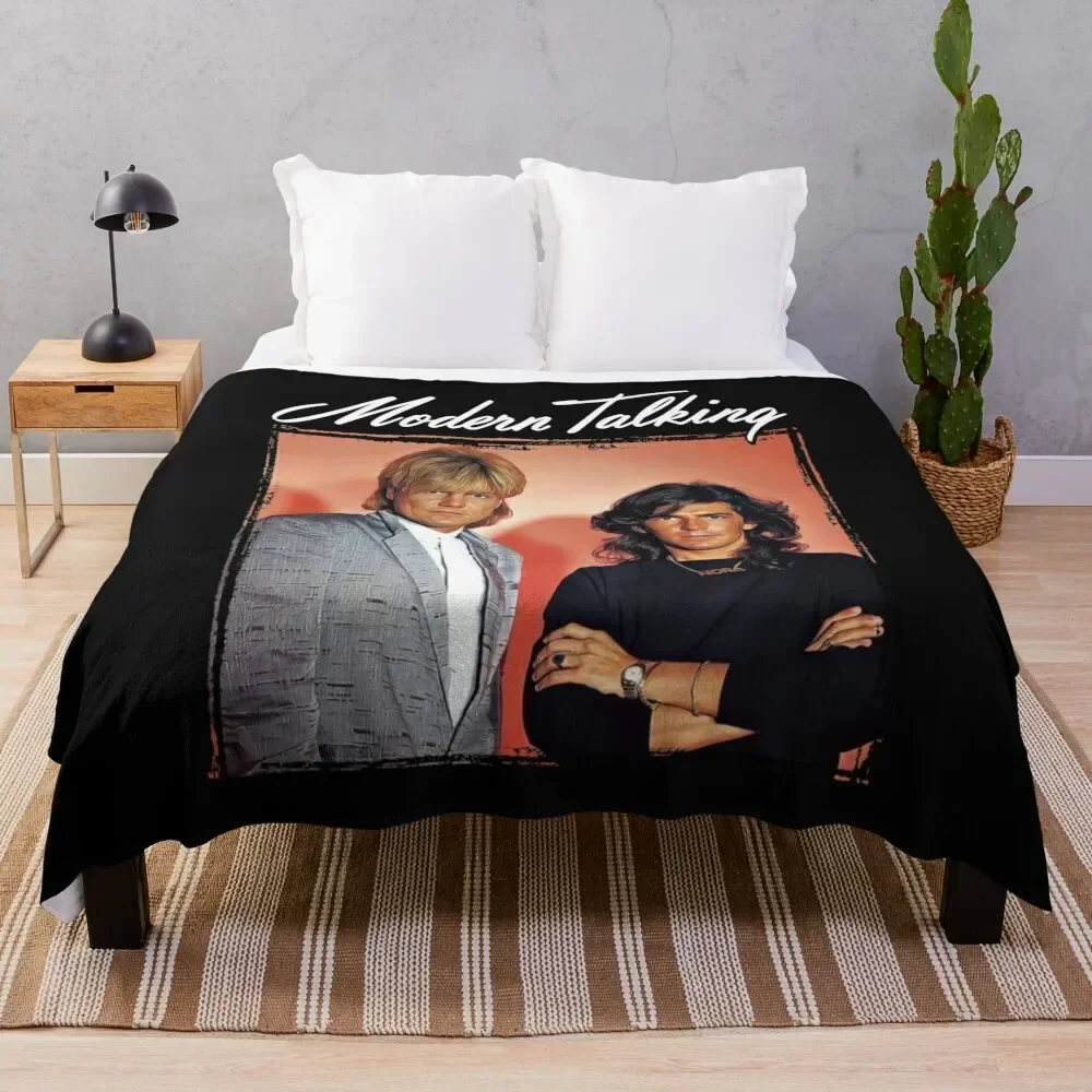 

Retro Modern Talking Special Design Throw Blanket Stylish Warm Blanket for Living Room Bedroom