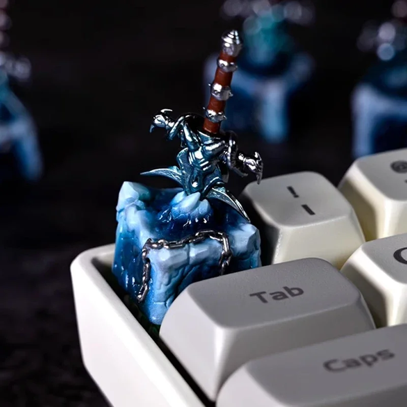 Handmade Customized Creative And Personalized Sword Keycaps Cross Axis Game Mechanical Keyboard ESC Backlight Keycaps