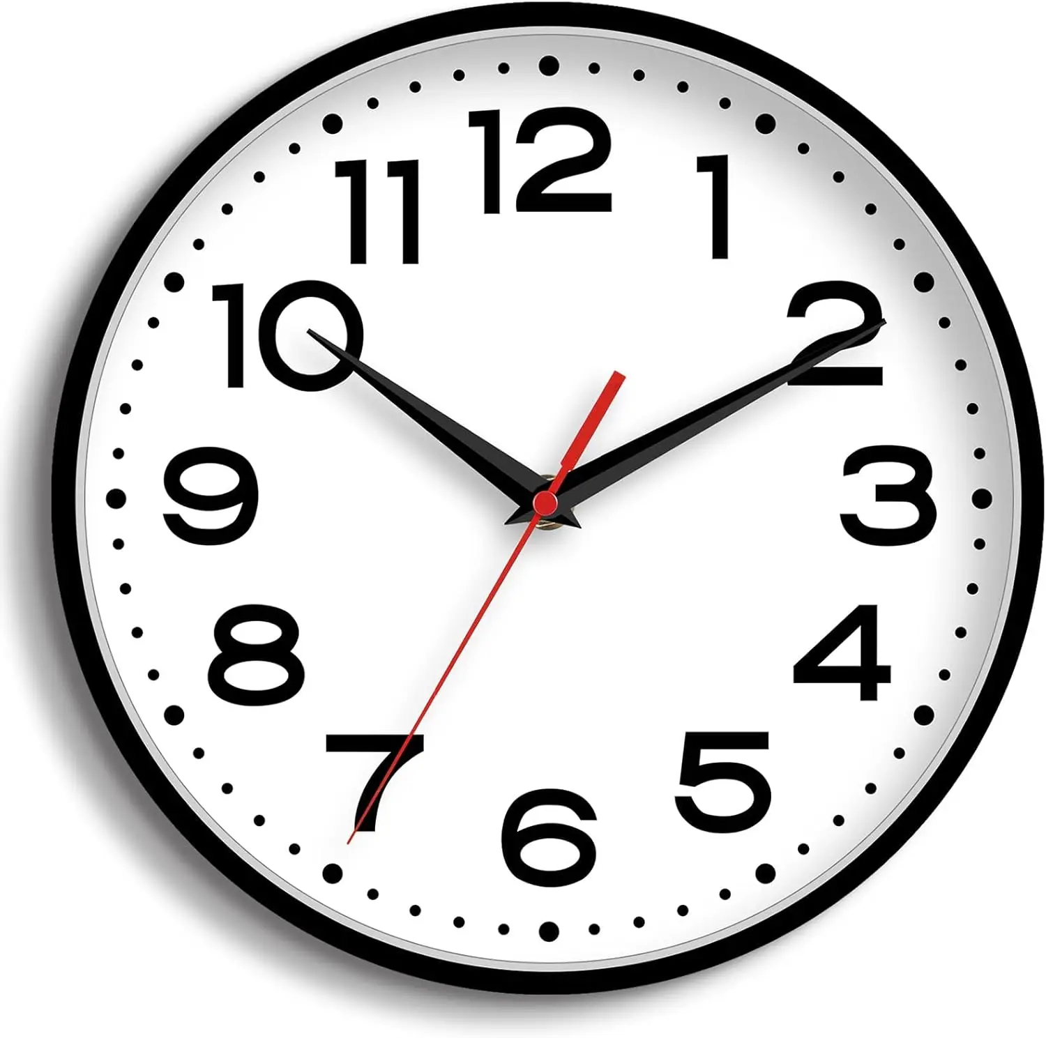 

Настенные часы 18 дюймов, бесшумные, без тикания, современные, на батарейках, классические, простые, минималистичные, аналоговые, декоративные для кухни, гостиной