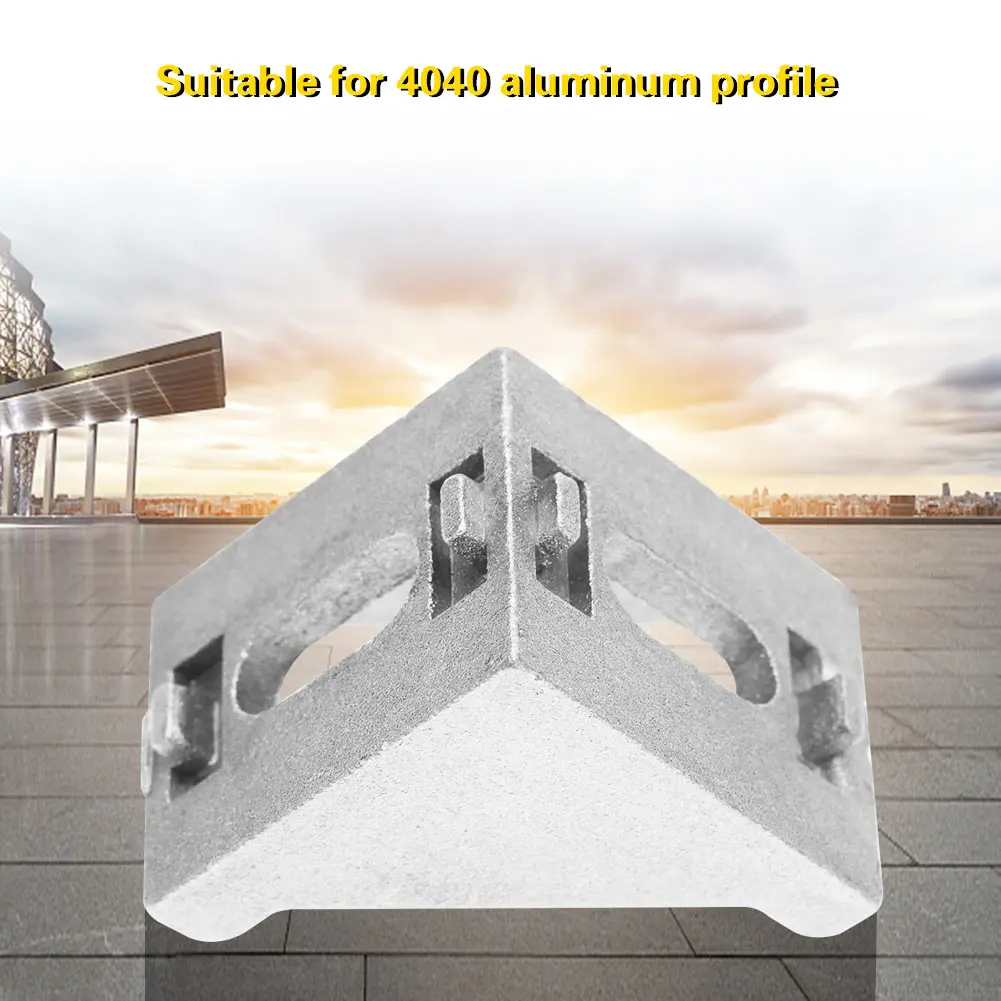 ZK20 25 ชิ้น 4040 อลูมิเนียมรูปตัว L ขายึดมุมขวาสายรัด