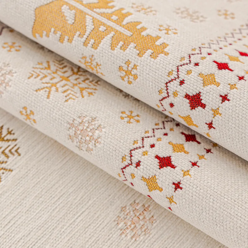 الشنيل عيد الميلاد أريكة حصيرة غطاء شجرة عيد الميلاد الغزلان نمط غطاء أريكة المضادة للانزلاق مغطاة بالكامل أريكة يغطي النسيج نافيداد 2026 #5