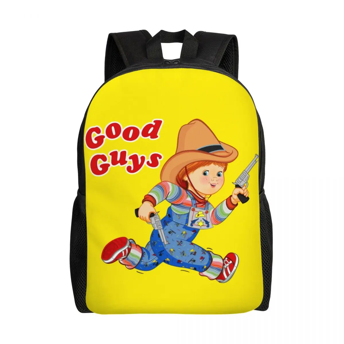 Customized Cartoon Good Guys Cowboy Backpack  College School Students Bookbag Fits 15 Inch Laptop Child's Play Chucky Bags