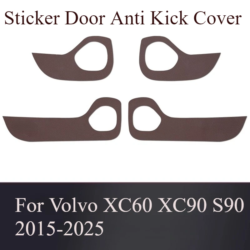 

For Volvo XC60 XC90 S90 2015-2025 Suede Sticker Door Anti Kick Cover Door Sill Protection Mat