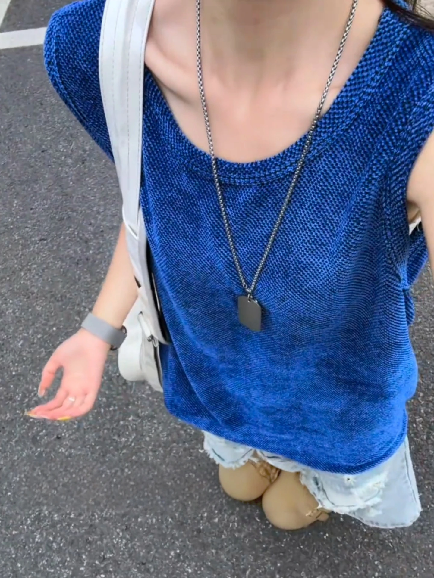 Quick Dry Klein Blue Dragon Scale Pattern Vest Thin Breathable Sleeveless T-Shirt Texture Sport Shoulder Pad for Men And Women