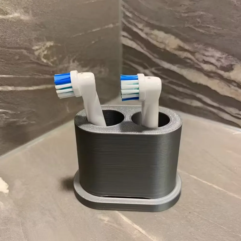 Electric Toothbrush Head Mini Storage Box, Electric Toothbrush Head Holder, Plastic Space Saving Bathroom Countertop Organizer