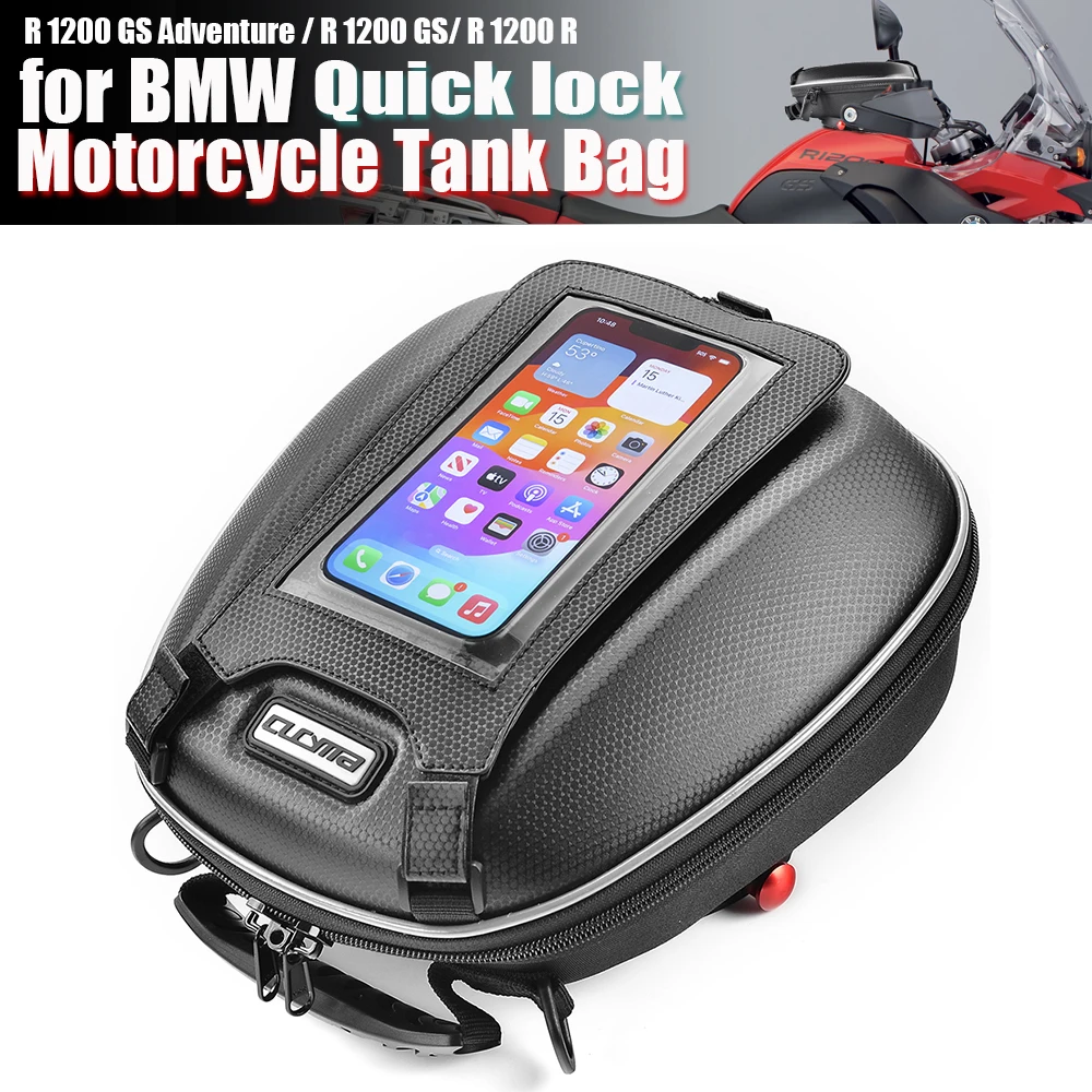 For BMW R1200GS R1200R R 1200 GS Adventure Tank Bag Waterproof  Adapter Quick Lock Navigation Top Case Fuel Bags bolso para moto