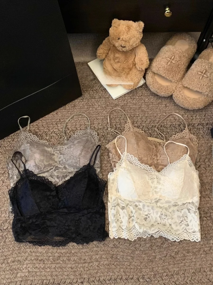 Spitzenbesatz Trägerweste Damen Sommer Kleine Größe Brtte Einteiler ort Svel Top Innenbekleidung Schönes Ba-Design