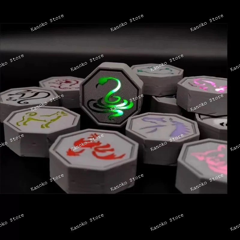 

Двенадцать знаков зодиака, защитный камень, коллекция аниме, брелок, полный набор, подарочные аксессуары