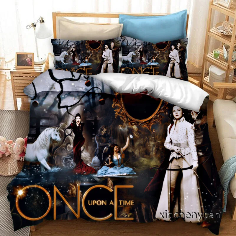 phechion Once Upon A Time 3D Print Bedding Set Duvet Covers Pillowcases One Piece Comforter Bedding Sets Bedclothes Bed K204