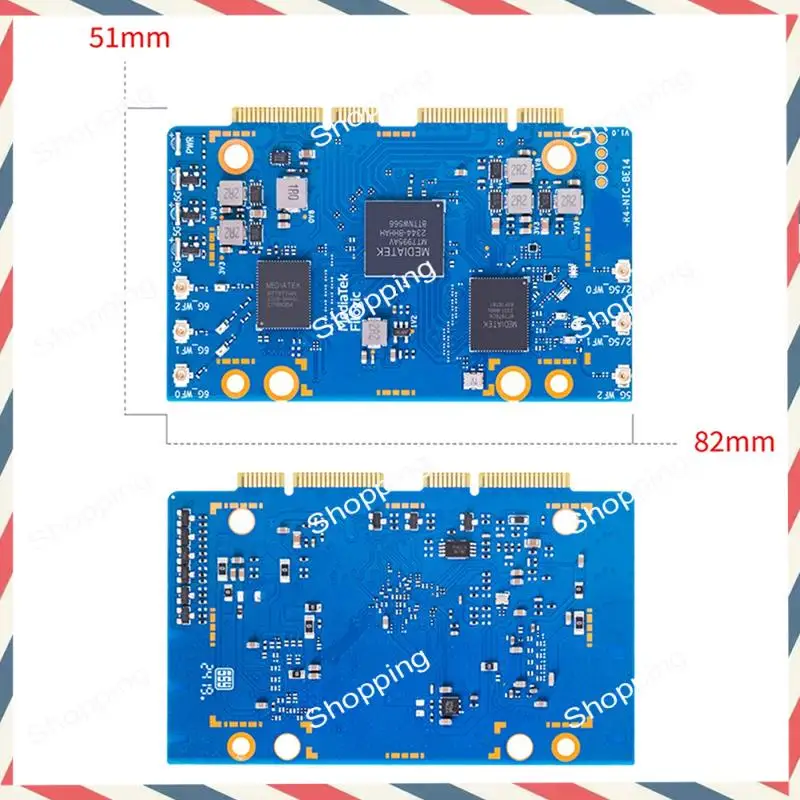 

M20K For Banana Pi BPI-R4-NIC-BE14 Wifi7 Module MT7995AV 2Xpcie 3.0 2.4G/5G/6G Open Source Router Development Board