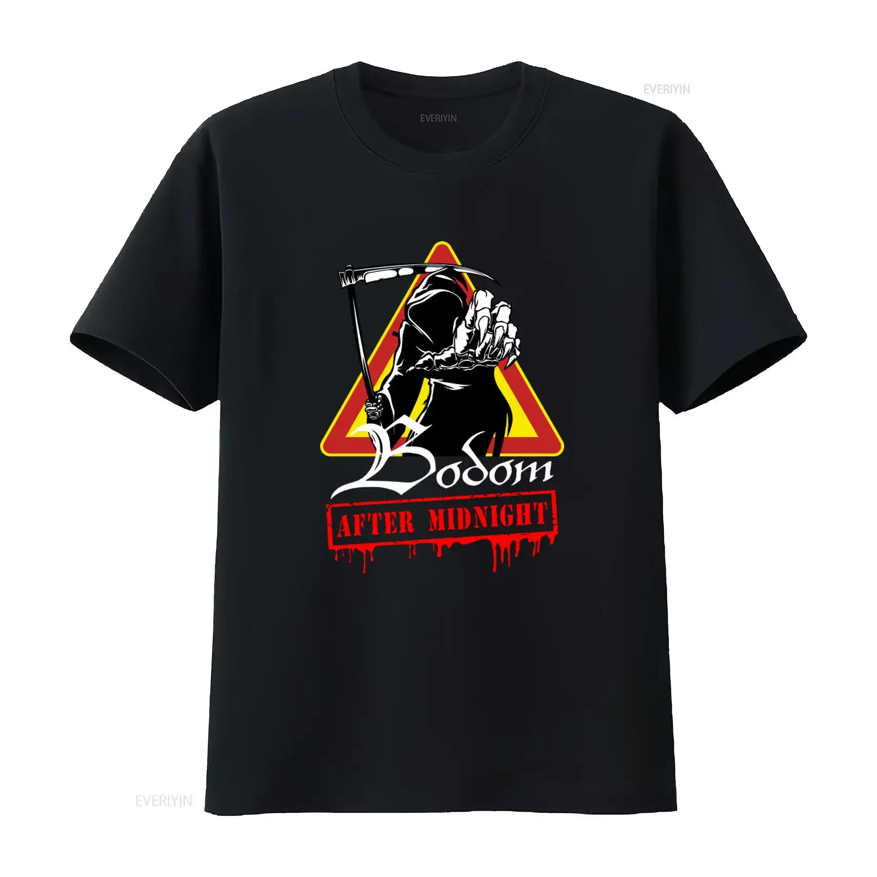 2021 Trendy Children Of Bodom After Midnight T Shirt with Cool Grim Reaper Design vintage Washed Comfortable Stretched