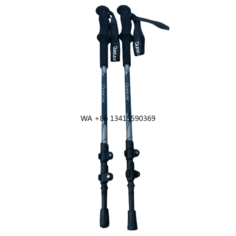 

Ultralight Collapsible 100% Trekking Poles Carbon Fiber with Quick Flip Lock Trekking Poles Tips Hiking Poles