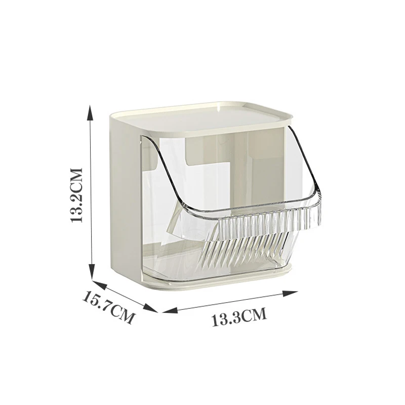 Display Rack Desktop Organizer Tea Bag Container Coffee Organizer 1pc Clear Compartment Storage Box view 2