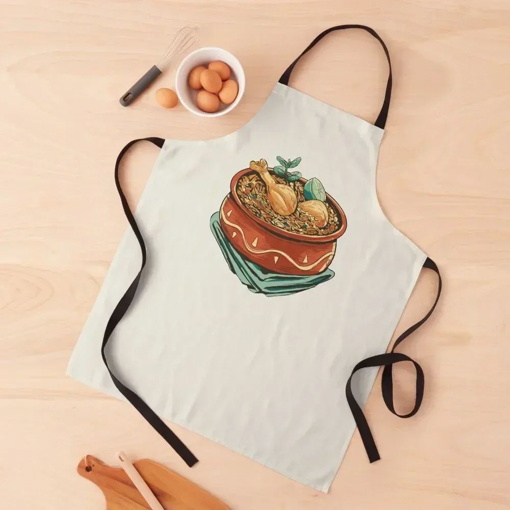

Biryani bowl Apron Woman Kitchens Manicurists Household Items Cooking Apron